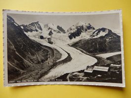 Alte Fotokarte  Piz Bernina & Roseg Gletscher, Alp Ota