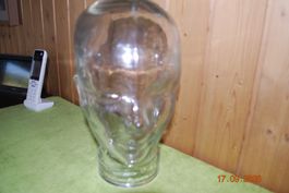 Schaufensterpuppen Kopf Glas transparent guter Zustand