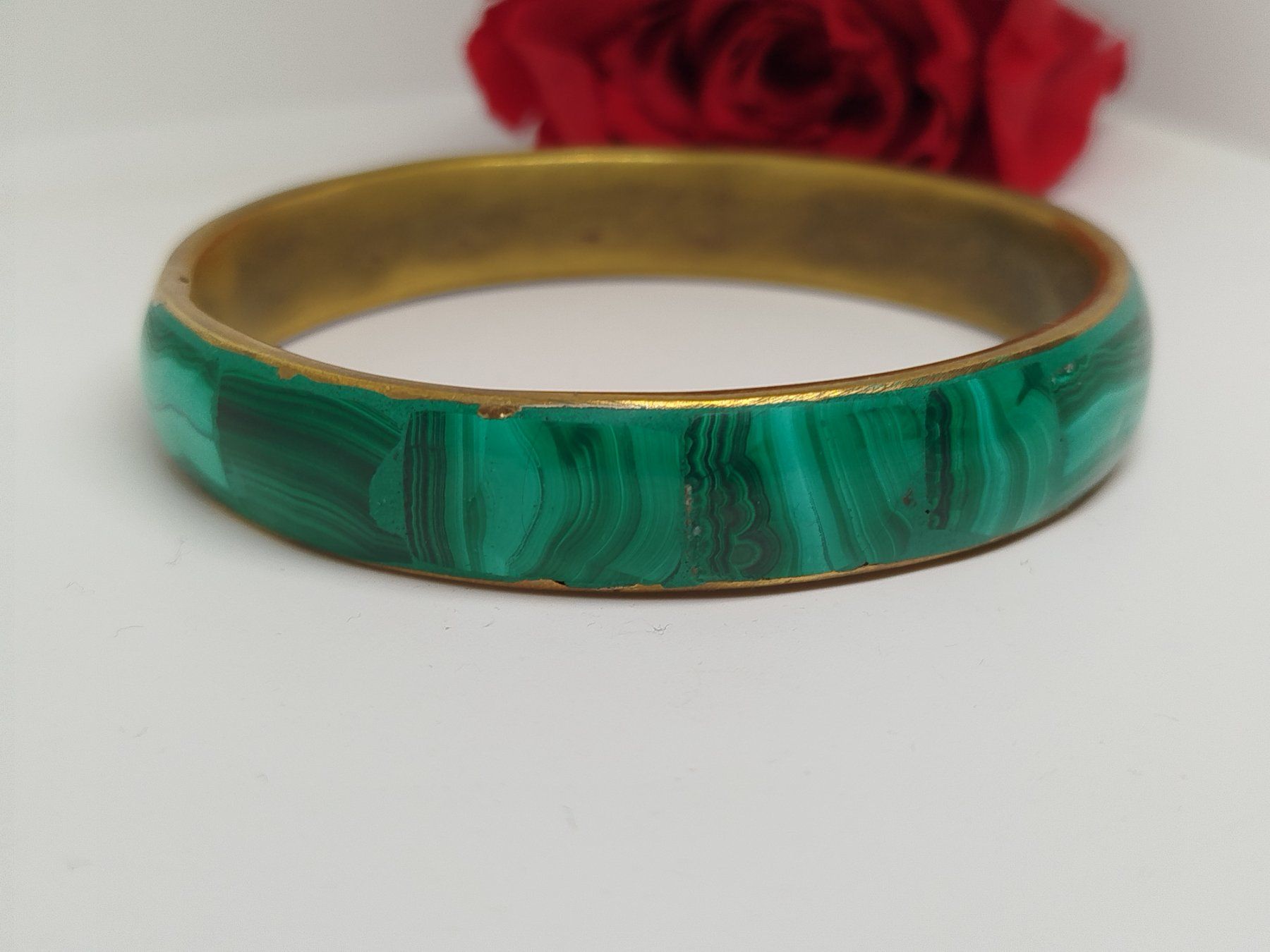 Bracciali & Braccialetti: Malachit Armreif Vintage Stil, Messing – Usato da Rupperswil venduto da Annet.Dann888 2