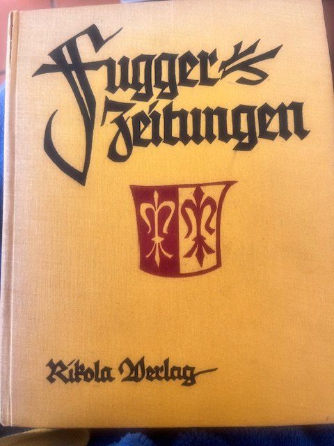 Bücher: FUGGER  Zeitungen, unveröffentliche Briefe an Fuggers – Gebraucht aus Romanshorn von Knut4