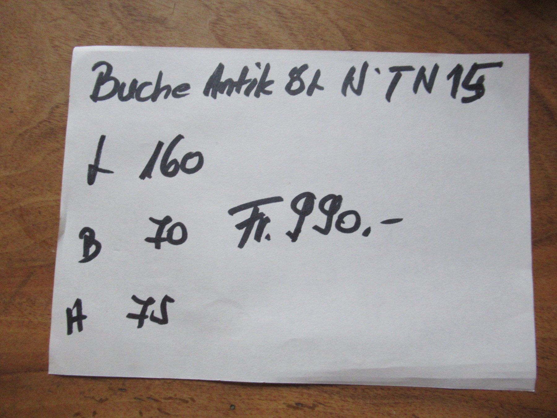 Tavoli: Antiker Beizentisch (Buche/160) – Usato da Berg SG venduto da Pizza58 7