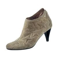 Bullboxer Stiefelette High Heels Beige Gr. 40 Wildleder