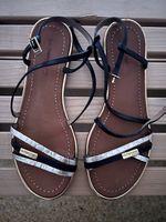 Sandalen Schuhe Sommer Echtleder Gr.38 Riemchensandalen