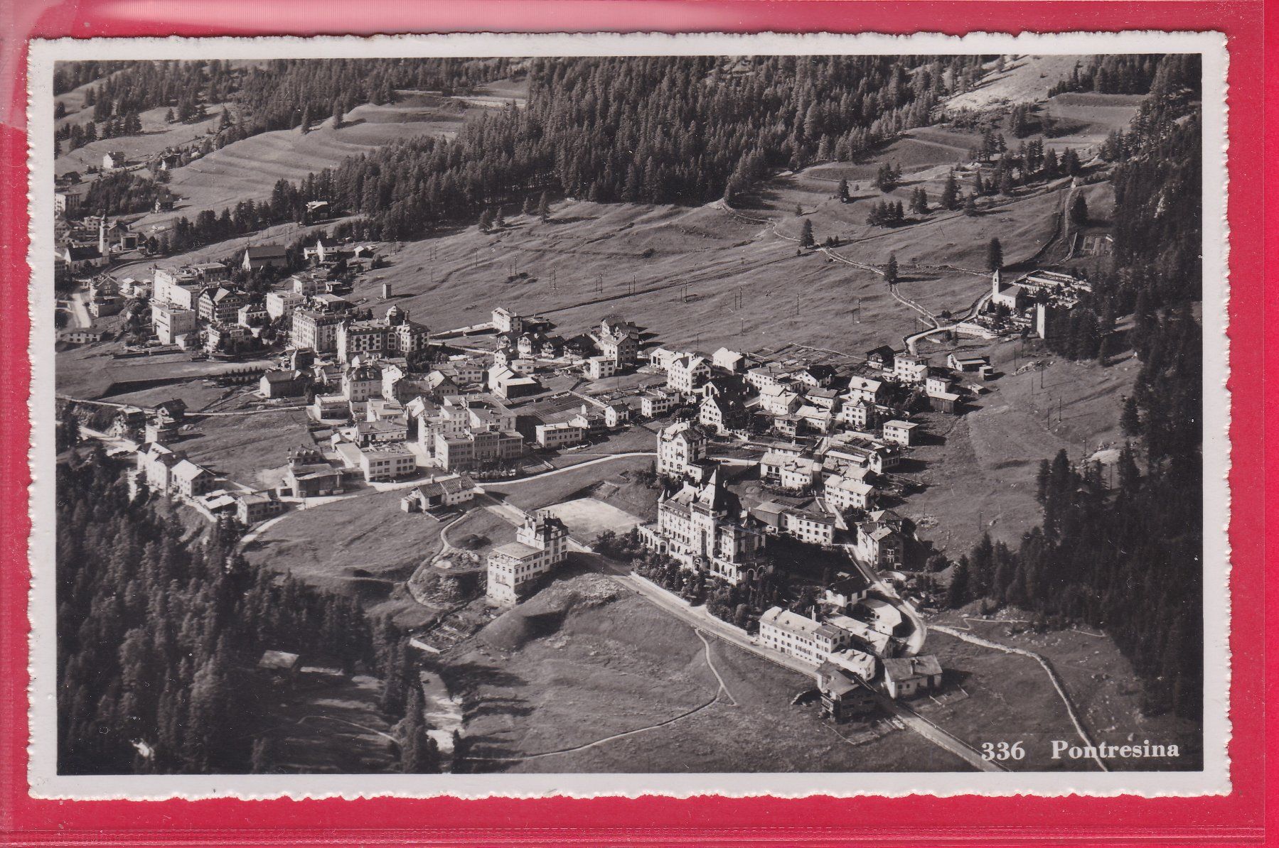 Cartoline postali: PONTRESINA, 17.6.1945 – Usato da Oberrieden venduto da Gebirgsstelze