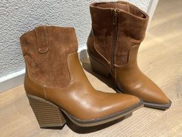 Damen Stiefeletten braun mit Absatz grösse 37