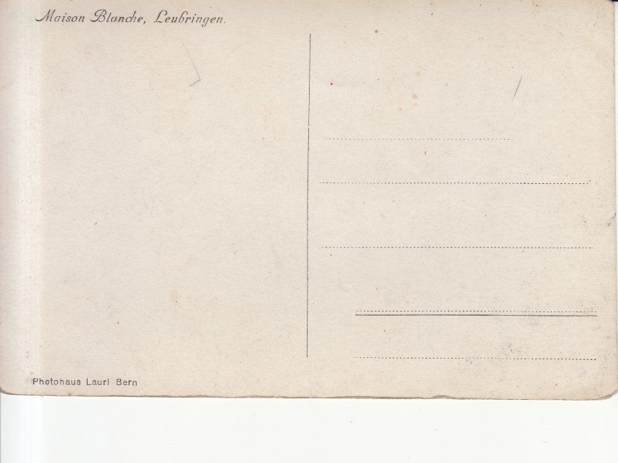 Cartoline postali: Leubringen Maison Blanche, ca. 1940 – Usato da Bürglen TG venduto da StampGraf 1