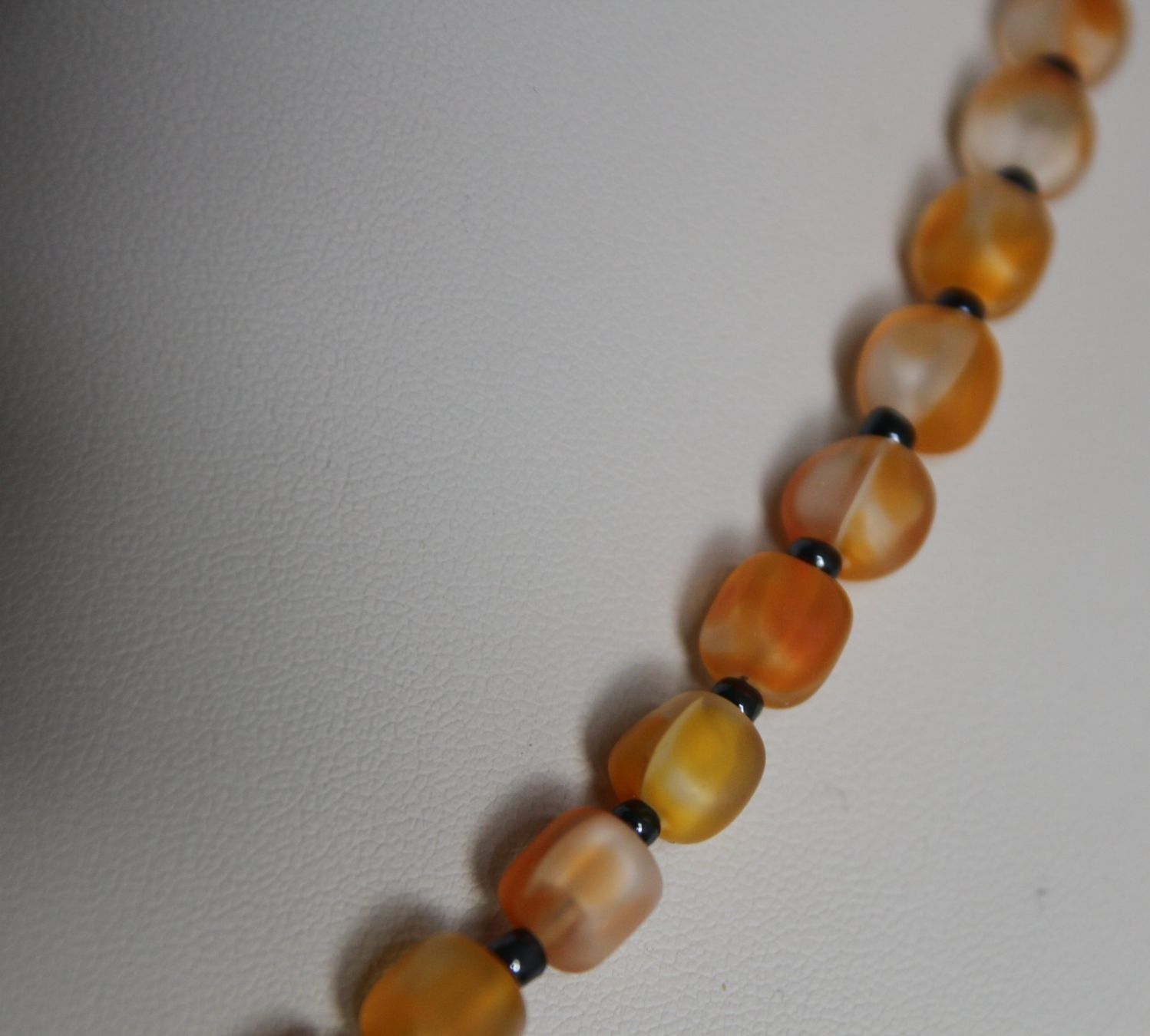 Catenine: NEU: Modeschmuck Kette Collier Glasperlen und Edelstahl – Usato da Matten b. Interl venduto da EdelsteineundSchmuck 1