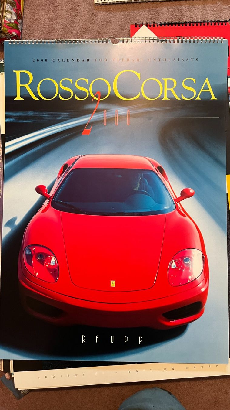 Ferrari Kalender: 2000 Rosso Corsa Kalender von Raupp – Gebraucht aus Niederbipp von Wcobra