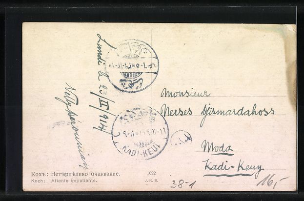 Cartoline postali: Attente impatiente, Männer beim Schachs – Usato da Berlin venduto da bartko-reher 1