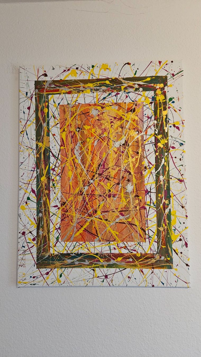 Dipinti: Tableau abstrait moderne unique, fait main, parfait! – Nuovo (secondo la descrizione) da Le Locle venduto da fab_c9hh