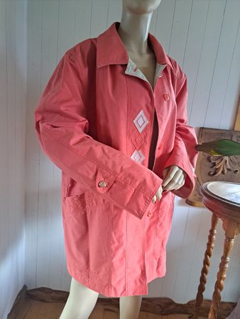80s Vintage Windbreaker Übergangsjacke Jacke 46 XL Mantel