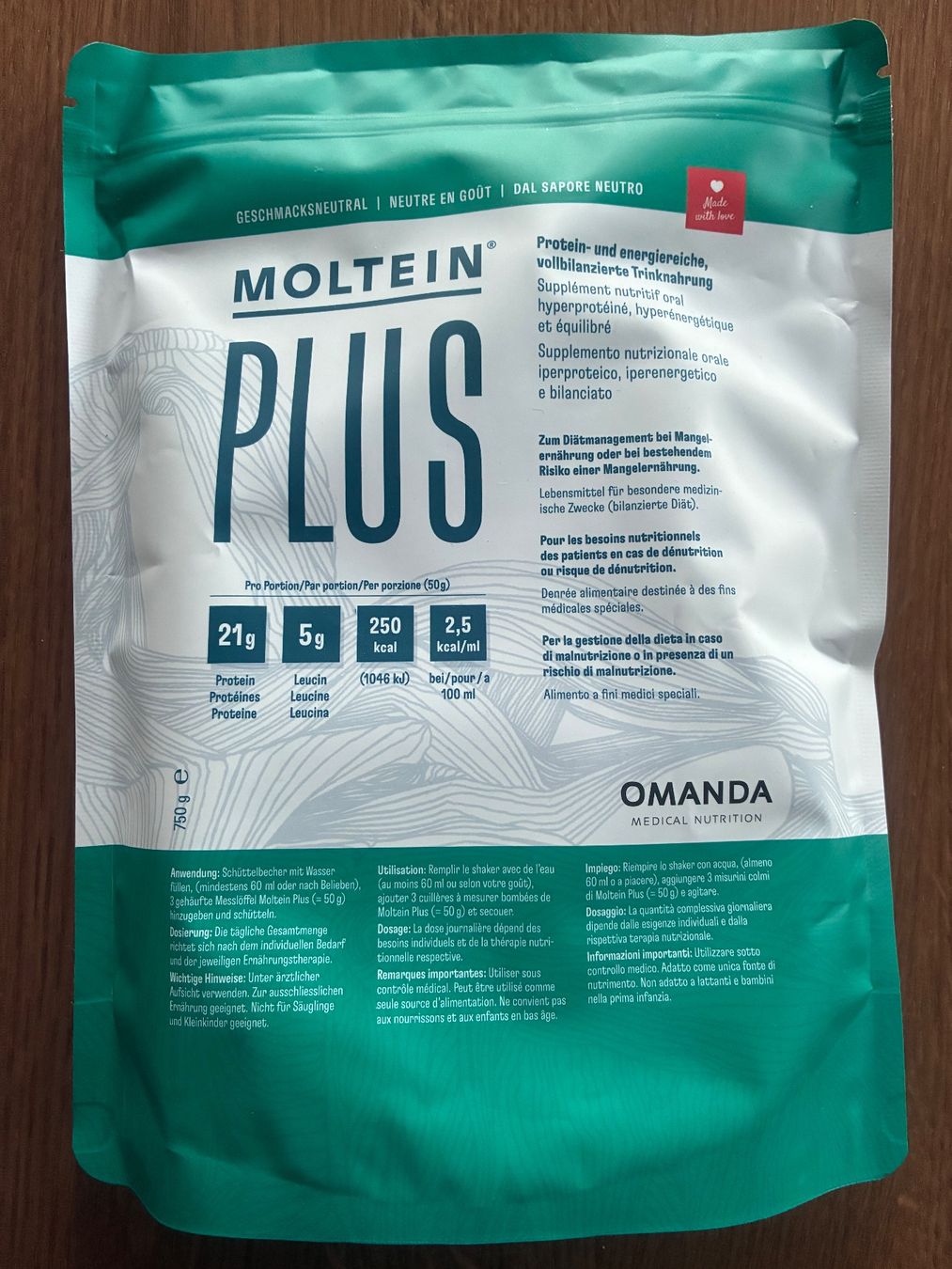 Lebensmittel & Spezialitäten: Moltein Plus – Neu und originalverpackt aus Wangen b. Olten von Machita