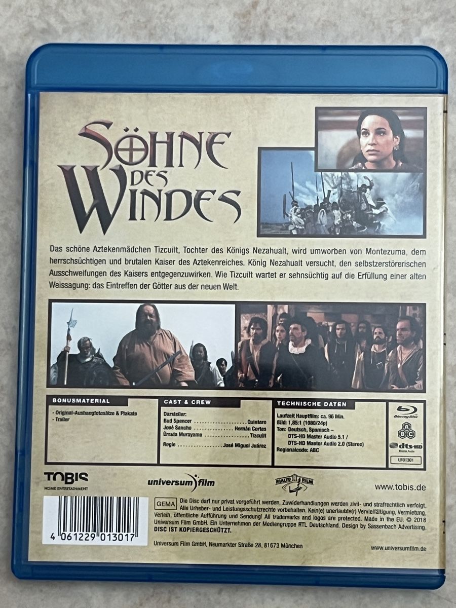 Tutti i DVDs: Blu-ray Söhne des Windes Bud Spencer – Usato da Au ZH venduto da Paninifieber26 1