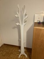 Porte manteau blanc arbre 