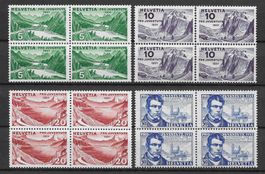 1931: Pro Juventute Viererblock Serie Nr.J57-60 **