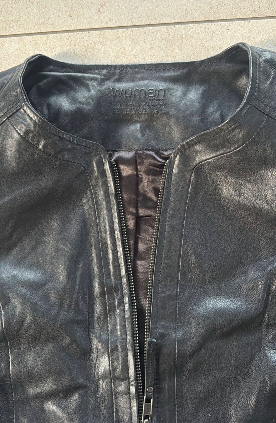 Tchibo Giacche: Tchibo Lederjacke, Gr. 38 Top Zustand – Nuovo (secondo la descrizione) da Safenwil venduto da Lenzburg-Gretzenbach