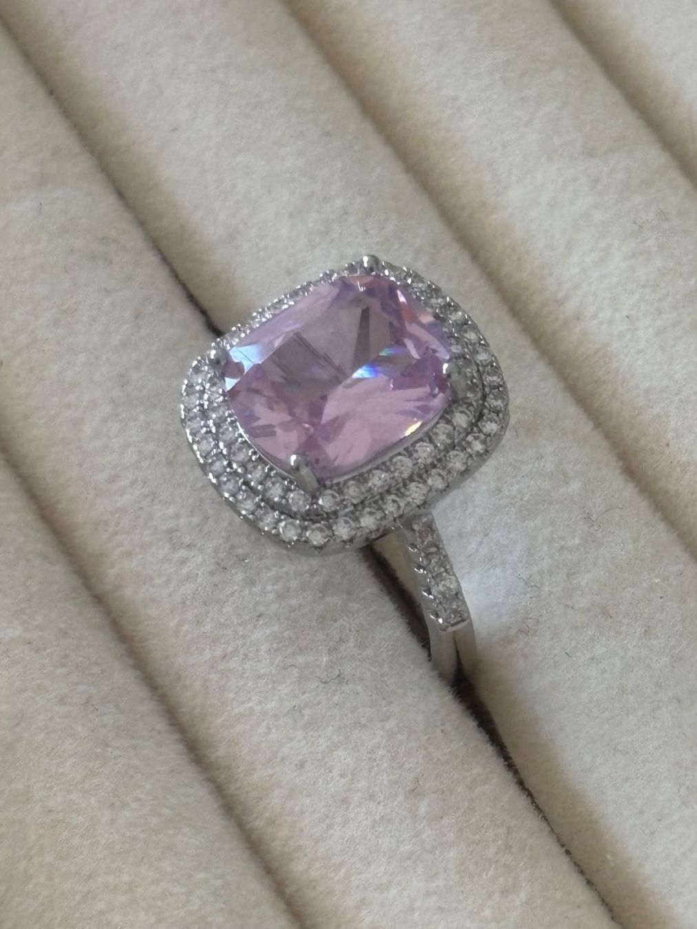 Ringe: Luxus Elegante Gr.18,5 / 8,5 Ring Farbe: Silber/Rosa – Neu (gemäss Beschreibung) aus Biel-Bienne von Roserosse13 1
