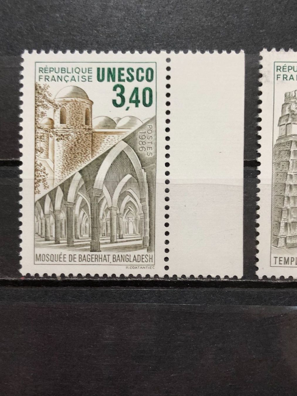 Tutti i francobolli: Paire UNESCO Neufs** 1986 – Nuovo e nell'imballaggio originale da Lausanne venduto da ffhoud 1