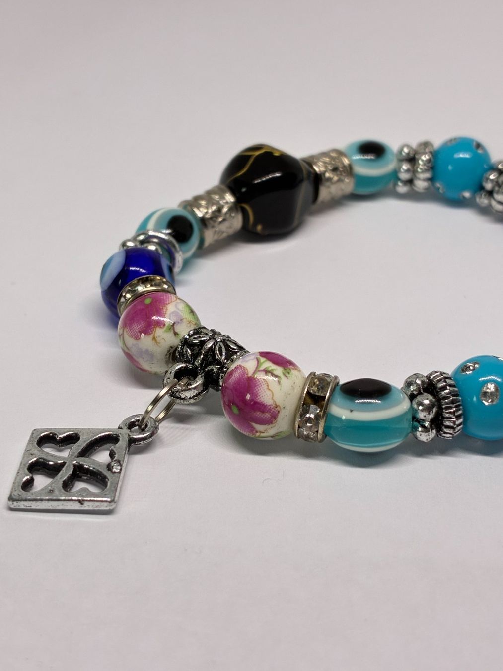 Bracelets: Ocean Blossom, Handgefertigtes Boho-Armband – Neuf (Voir description) à Finstersee par Small-Daily-Rituals 2