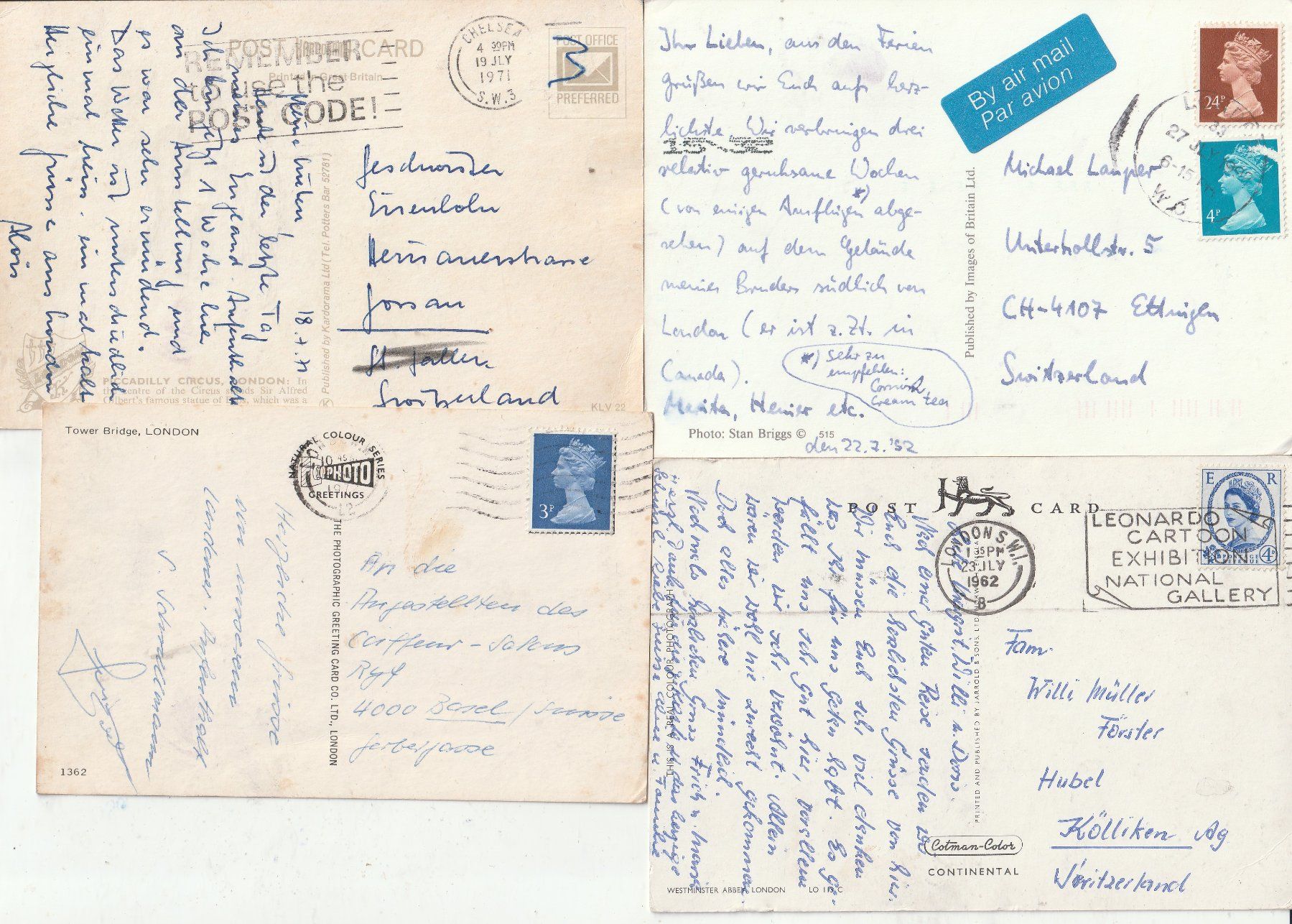 Cartoline postali: 24 Karten London – Usato da Lumbrein venduto da made02 7