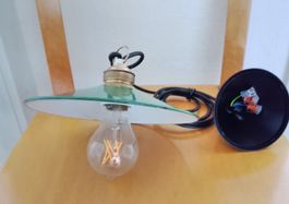 Emaillierte Industrielampe Vintage Deckenlampe Plafoniere