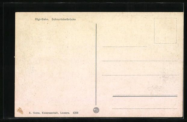Cartes postales: Rigi-Bergbahn auf der Schnurtobelbrücke – D'occasion à Berlin par bartko-reher 1