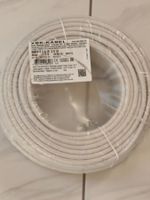 XBK Kabel H05VV-F 3G1.5 50 Meter weiss neu