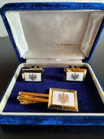 Vintage Manschettenknöpfe & Krawattenklammer Set – Ginza