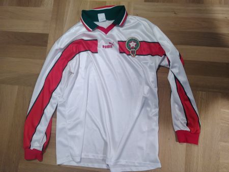 Marokko 1998 Puma Trikot langarm Maroc المغرب maillot XL rar