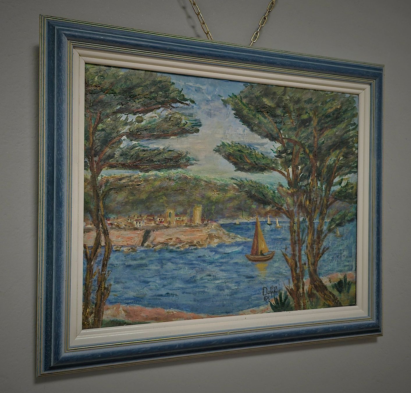 Gemälde: Vintage postimpressionistisches Antibes-Ölbild, signiert – Gebraucht aus Erlinsbach von ZeitlosArt 3