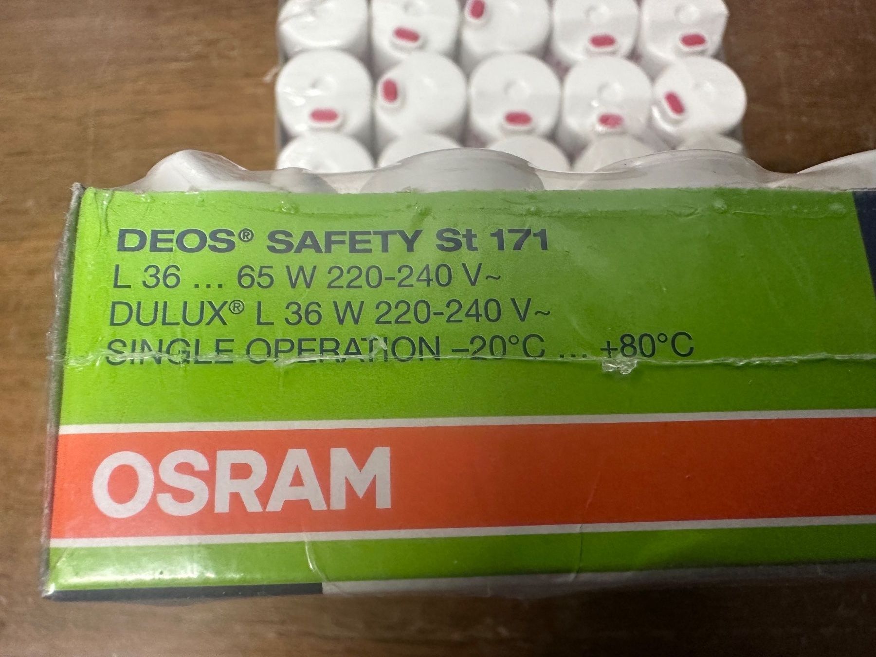 Osram Lampen: Osram Starter St 171 36-65W Safety Deos SINGLE – Gebraucht aus Zürich von ELPESCADILLA