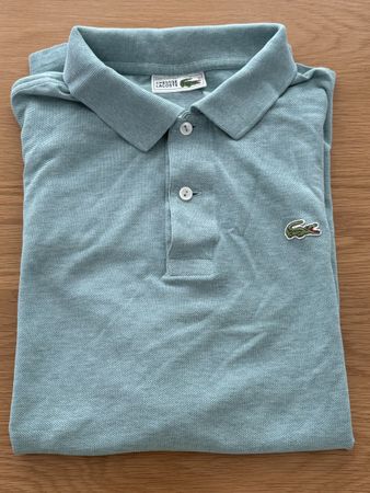 Polo Lacoste vintage, taglia 7, colore azzurro pastello