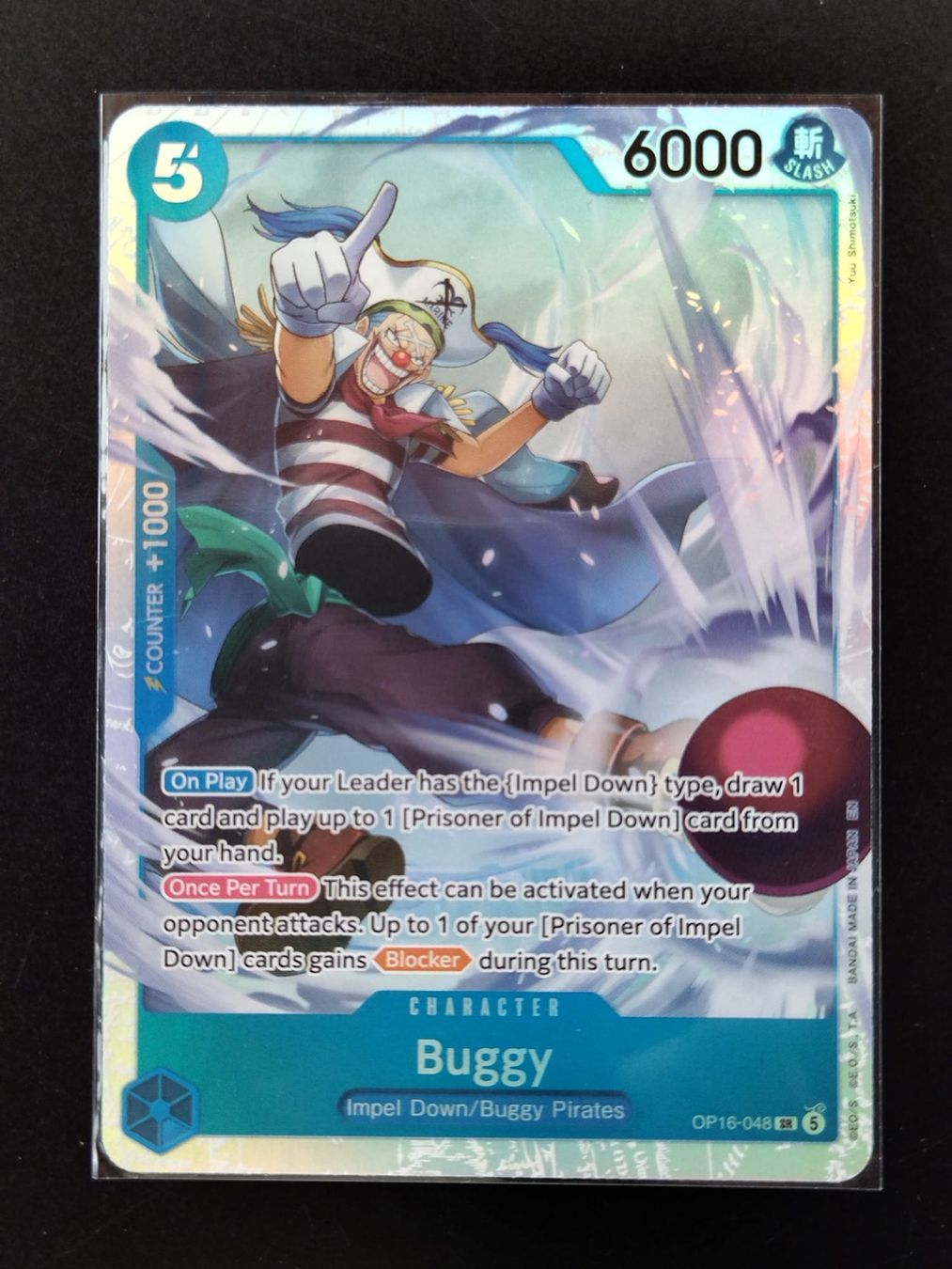 Bandai Carte collezionabili: Buggy OP16-048 SR, EN – Nuovo (secondo la descrizione) da Ins venduto da phil_sinn