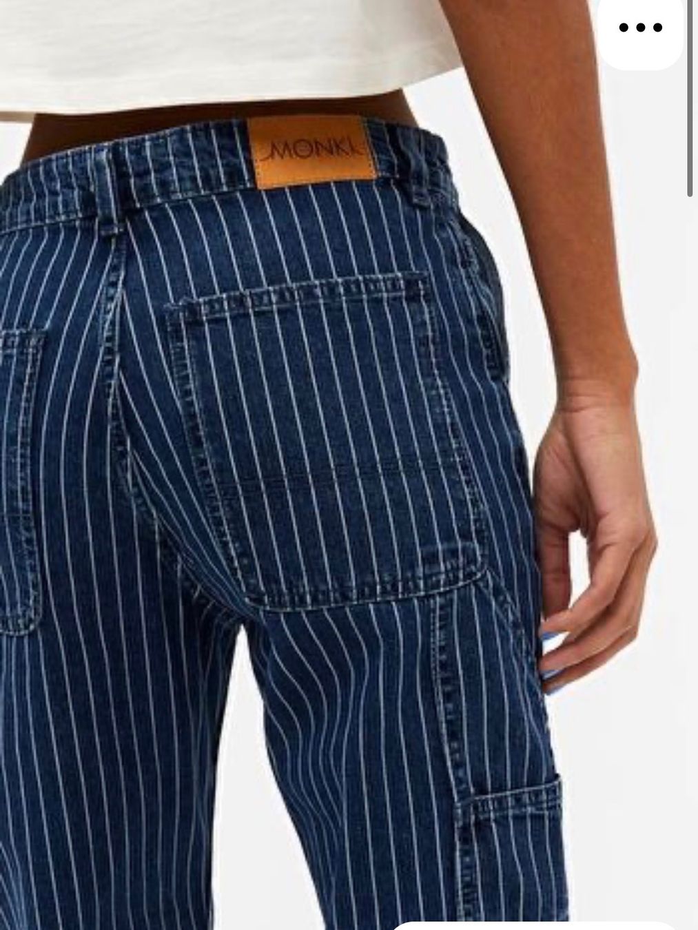 Monki Jeans: MONKI striped jeans cargo – Nuovo (secondo la descrizione) da Lausanne venduto da NYC67