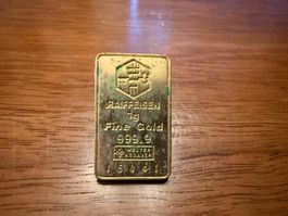 Anstecknadel Raiffeisen 1g Gold 999.9 gebraucht