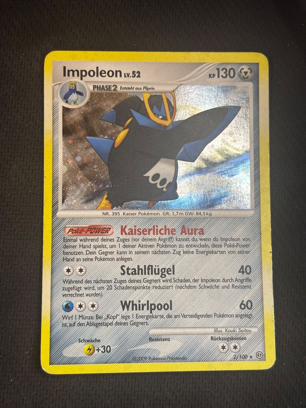 Pokémon Carte collezionabili: Pokemon Impoleon Lv.52 2/100 Holo Rare Stormfront DE – Usato da St. Gallen venduto da KantoKarten