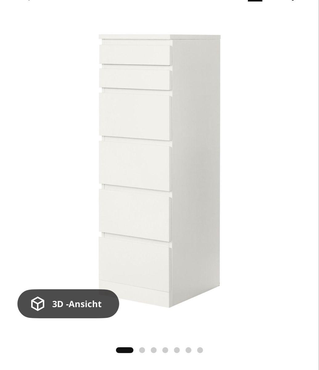 Ikea Commodes: Kommode weiss 6 Schubladen neuwertig – D'occasion à Oetwil am See par cla_tc86