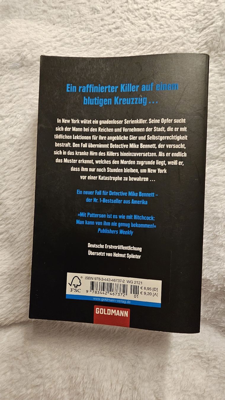 Libri: James Patterson, Blutstrafe – Nuovo (secondo la descrizione) da Birmensdorf ZH venduto da Phoenyx15 1