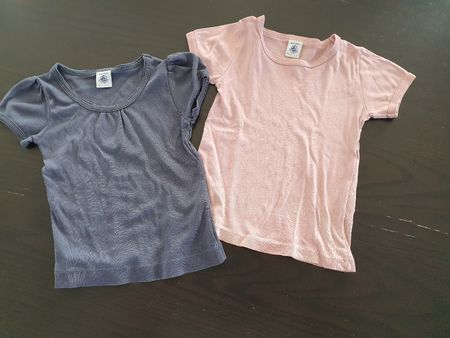 2 T-shirts "Petit Bateau" taille 102