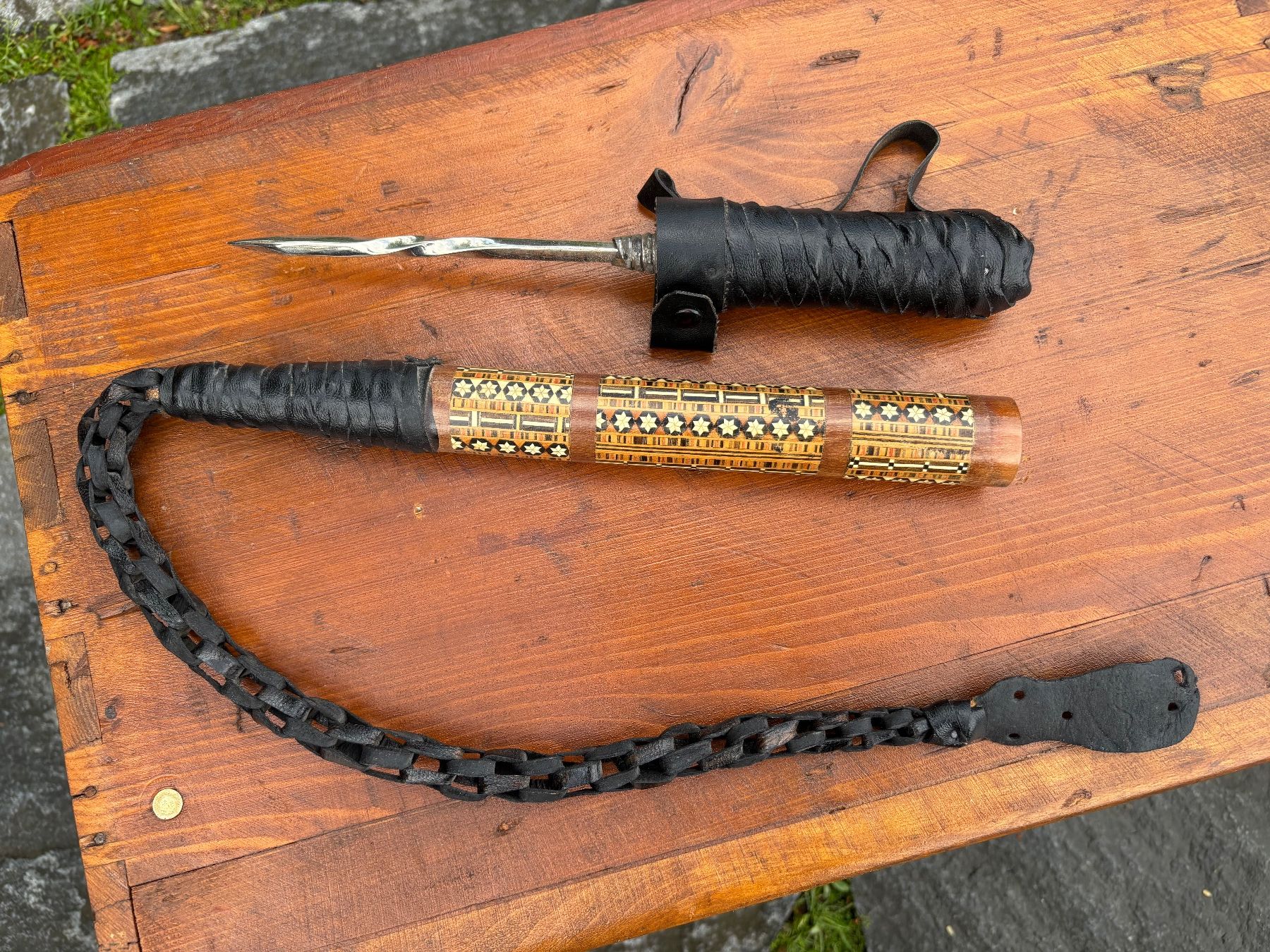 Glocken & Treicheln: schöne alte Kamelpeitsche – Gebraucht aus Feldbach von Olive1 7