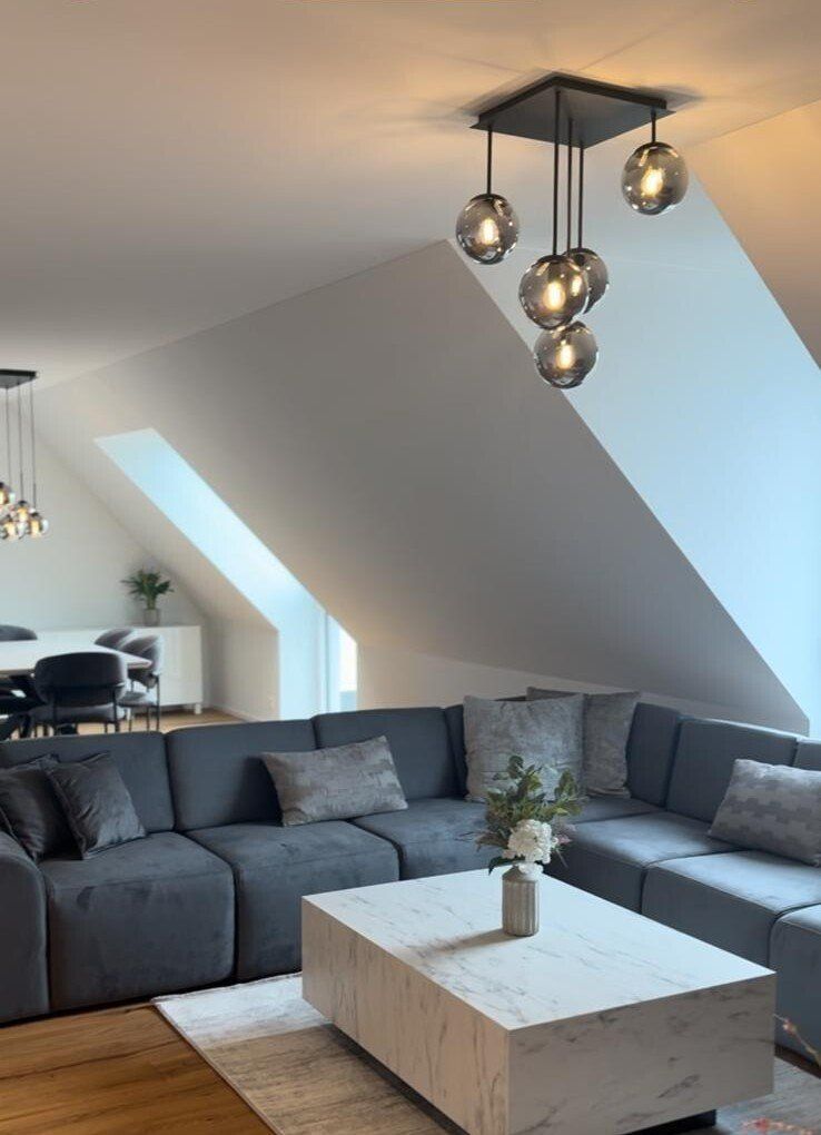 Sofas: Grosses Modulsofa / Ecksofa U-Form grau, ca. 305 x 310 cm – D'occasion à Volketswil par OxadanP9 1