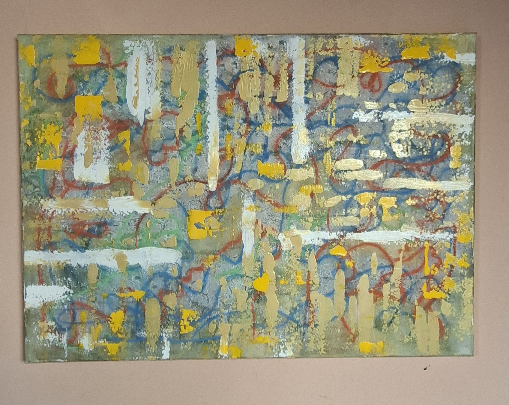 Dipinti: Gemälde " Lichtgitter" handmade 50×70 – Nuovo (secondo la descrizione) da Riehen venduto da Steinbock1970 2
