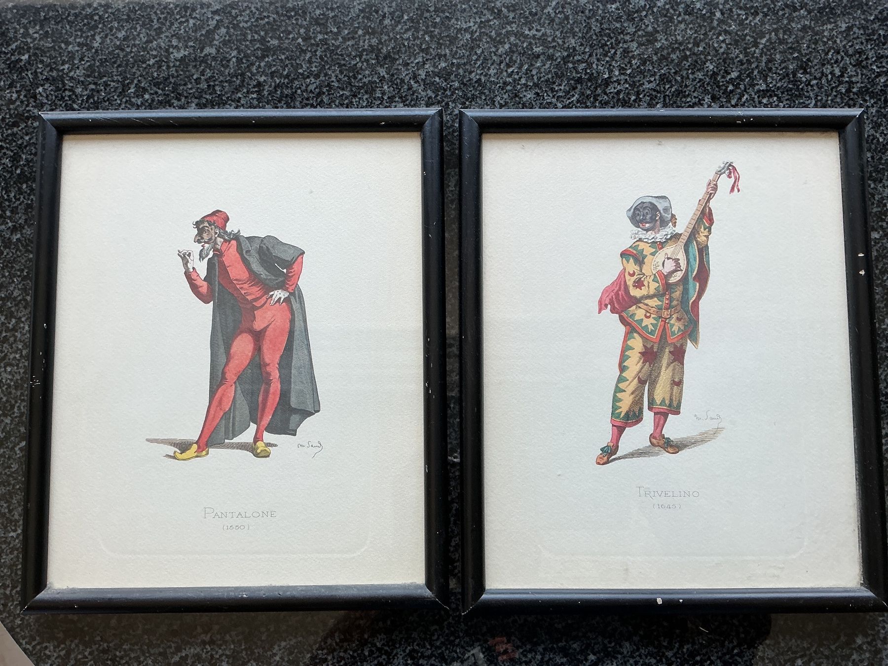 Foto & Immagini: Drucke Figuren Comedia d‘arte – Usato da Bern venduto da vielerart