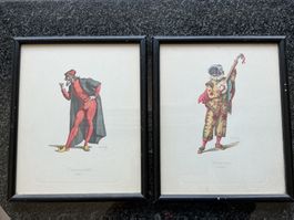 Drucke Figuren Comedia d‘arte