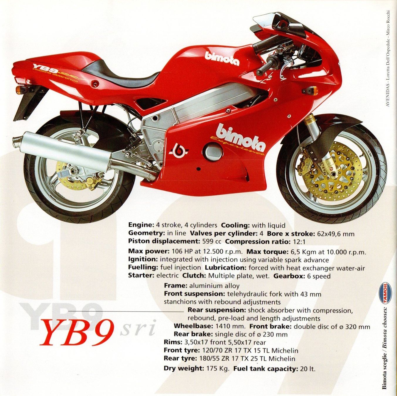 Bimota Strasse: Bimota Modellprogramm - Original-Faltprospekt 1997 – Neu (gemäss Beschreibung) aus Malans GR von Chueche427 7