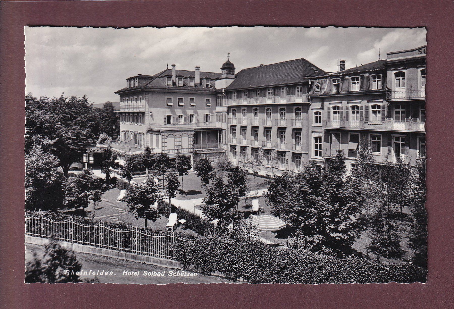 Cartes postales: RHEINFELDEN - Hotel Solbad Schützen – D'occasion à Pully par nicecards