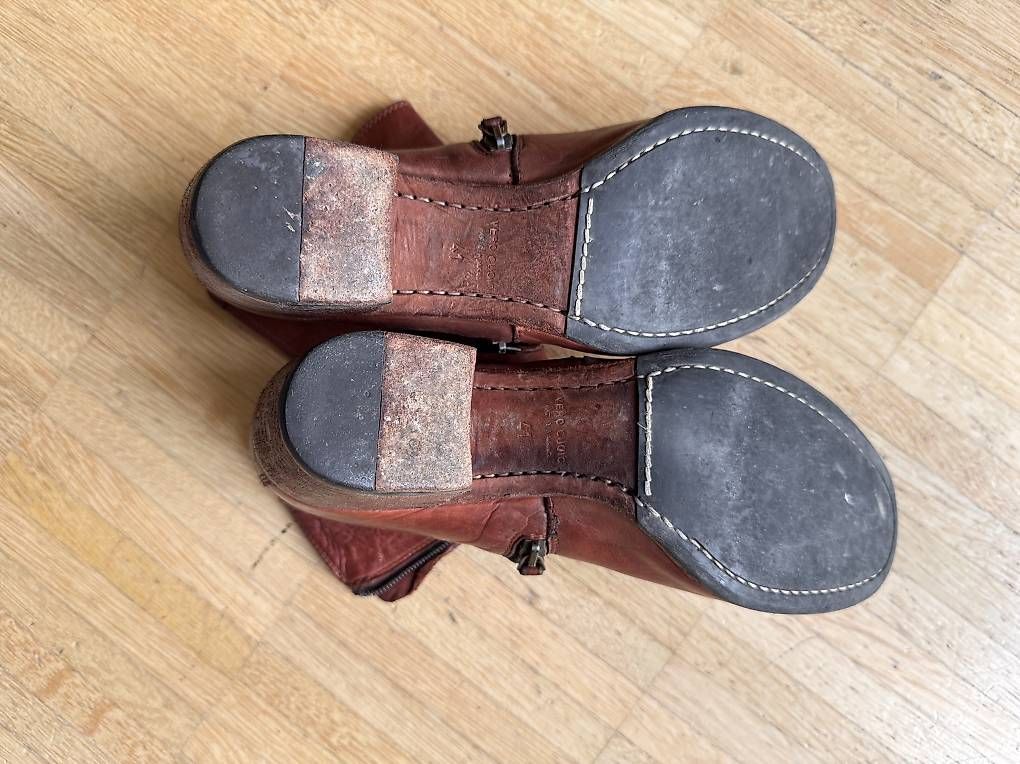 Scarpe da donna: Stiefeletten, Leder Rotbraun, Grösse 41 – Usato da Zürich venduto da doufda 1