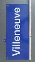 Plaque SBB/CFF/FFS Villeneuve/Palézieux