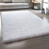 SALE 🔥 Flauschiger Hochflor-Teppich WEISS SHAGGY
