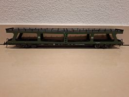2x Märklin 4074 DB Autotransportwagen (RLA)